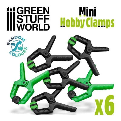CLAMPS ( MINI 65mm ) - 6 PCS - GREEN STUFF 11394